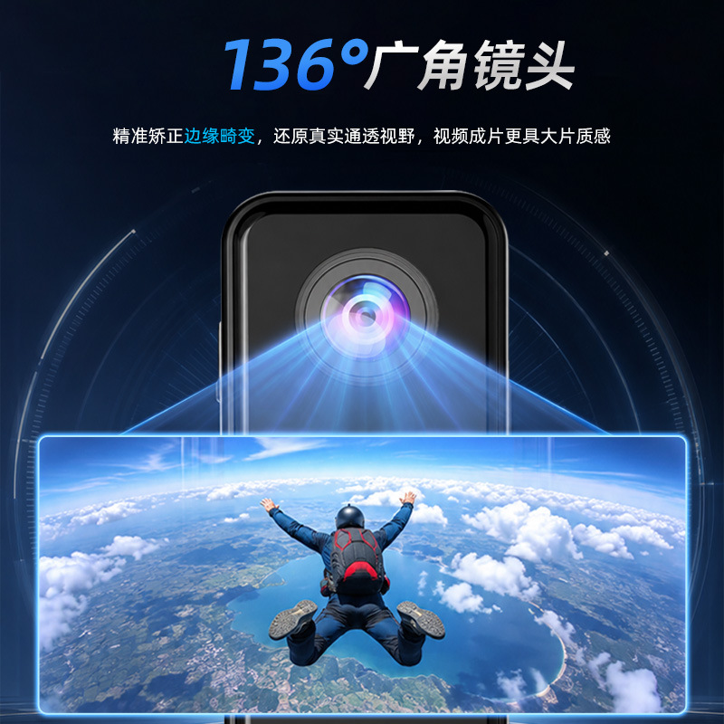 Thumb Action Camera Recorder Ultra HD Outdoor Cycling Chest Mount Vlog Thumb Camera 4K