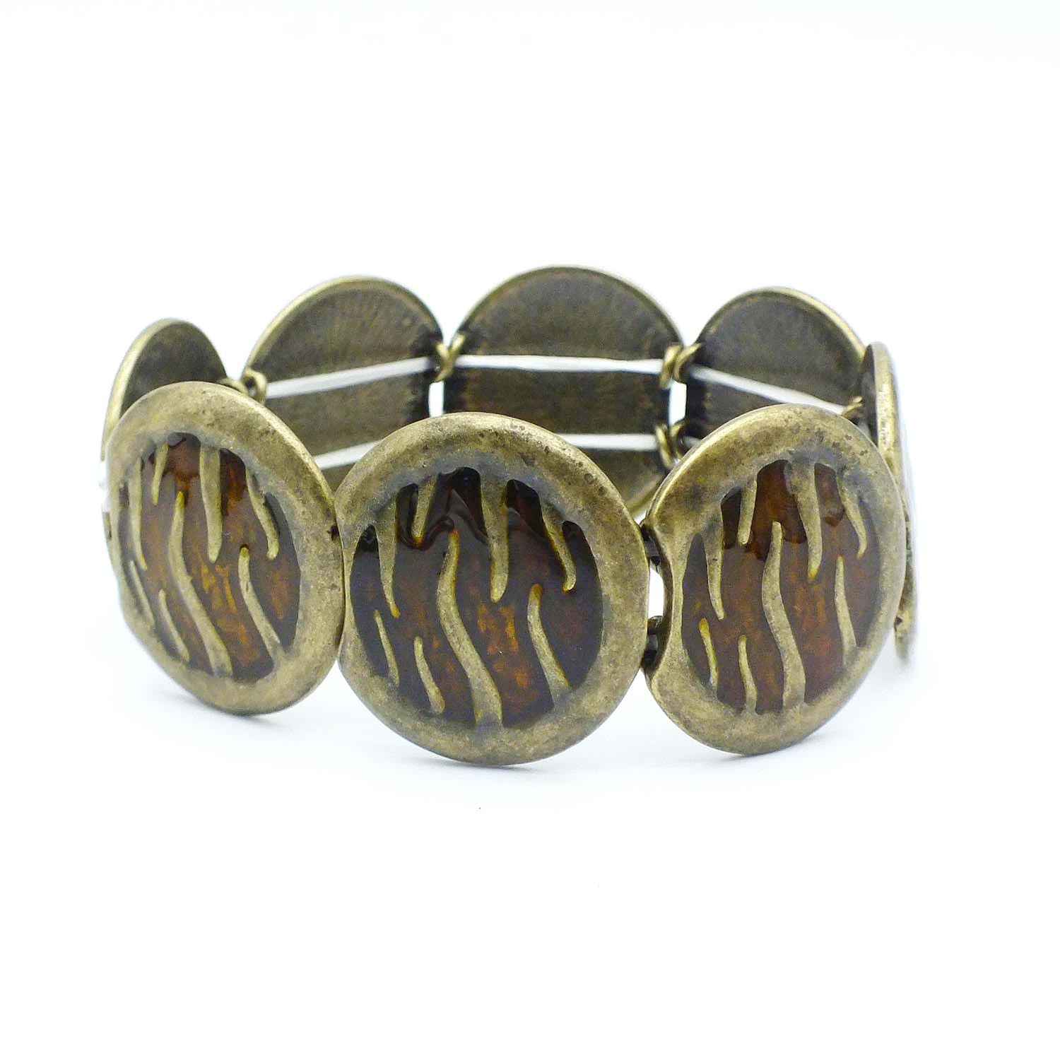 B630 Accessories Women's Elastic Oil Drop Bracelet Vintage Enamel Color Bracelet