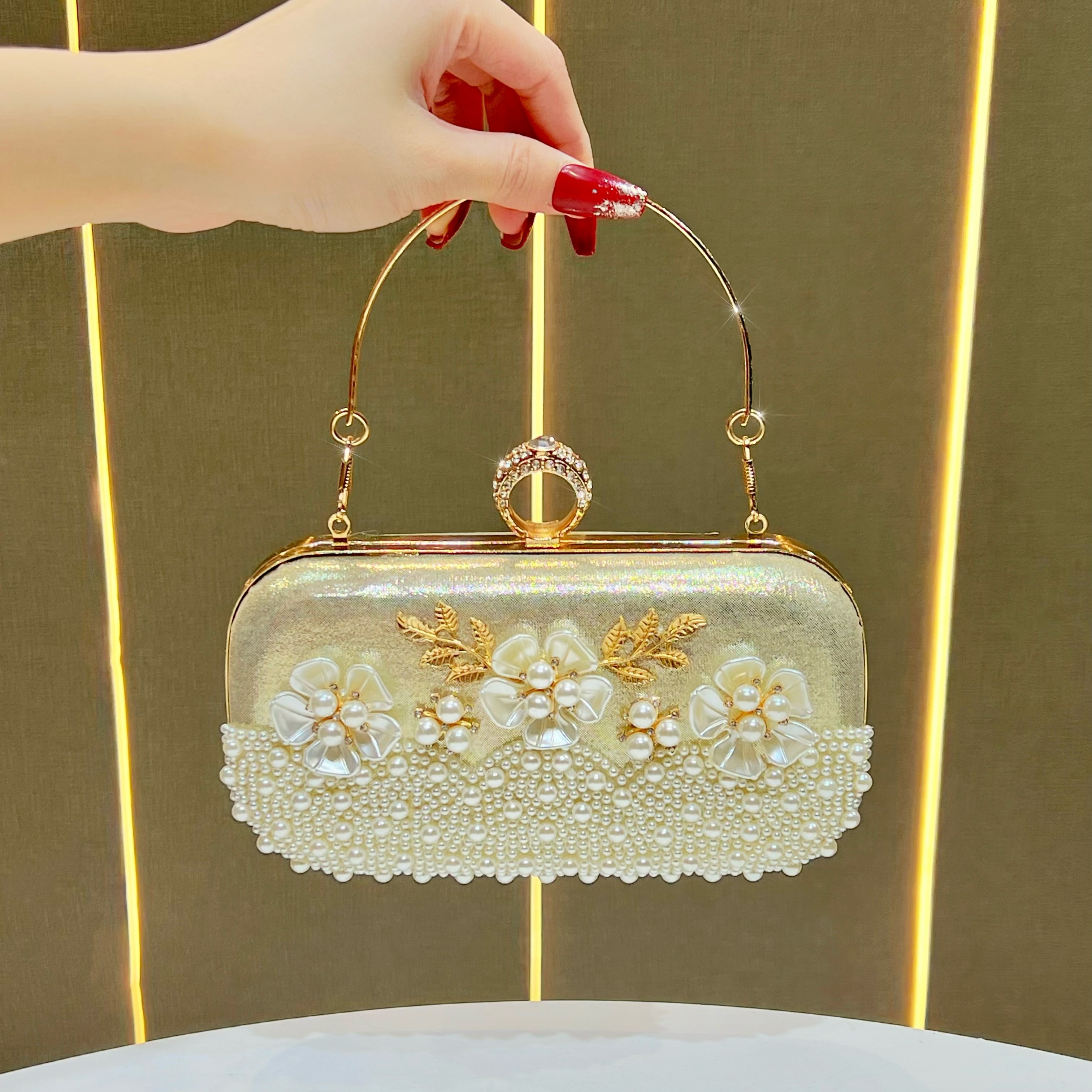 2026 New Rhinestone Evening Bag Tassel Handbag Banquet Bag Celebrity Evening Shoulder Bag