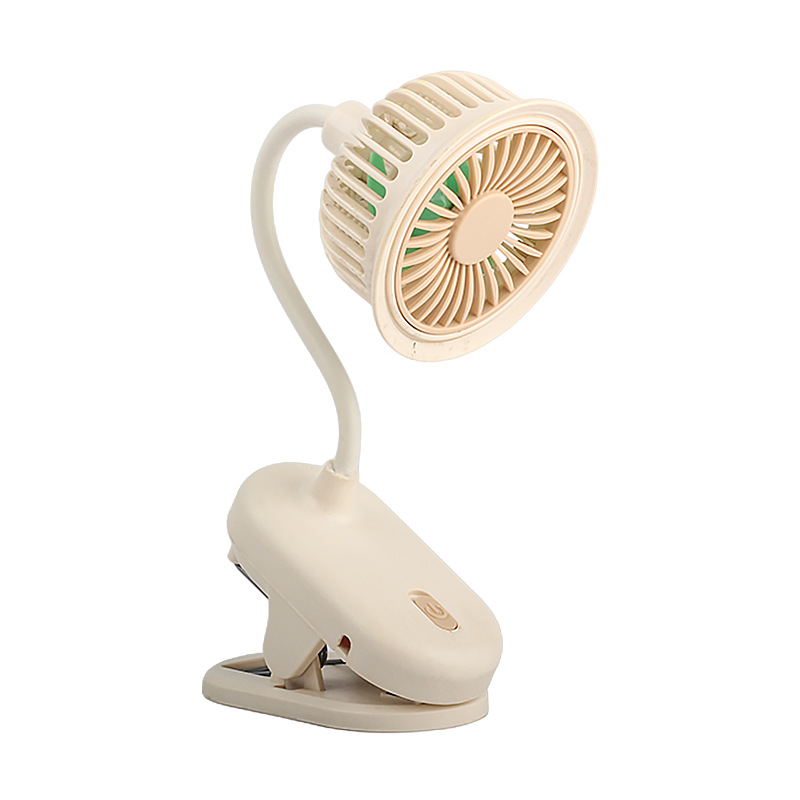 New Simple Small Fan Clip-on Desktop Small Fan USB Rechargeable Clip-on Desktop Fan