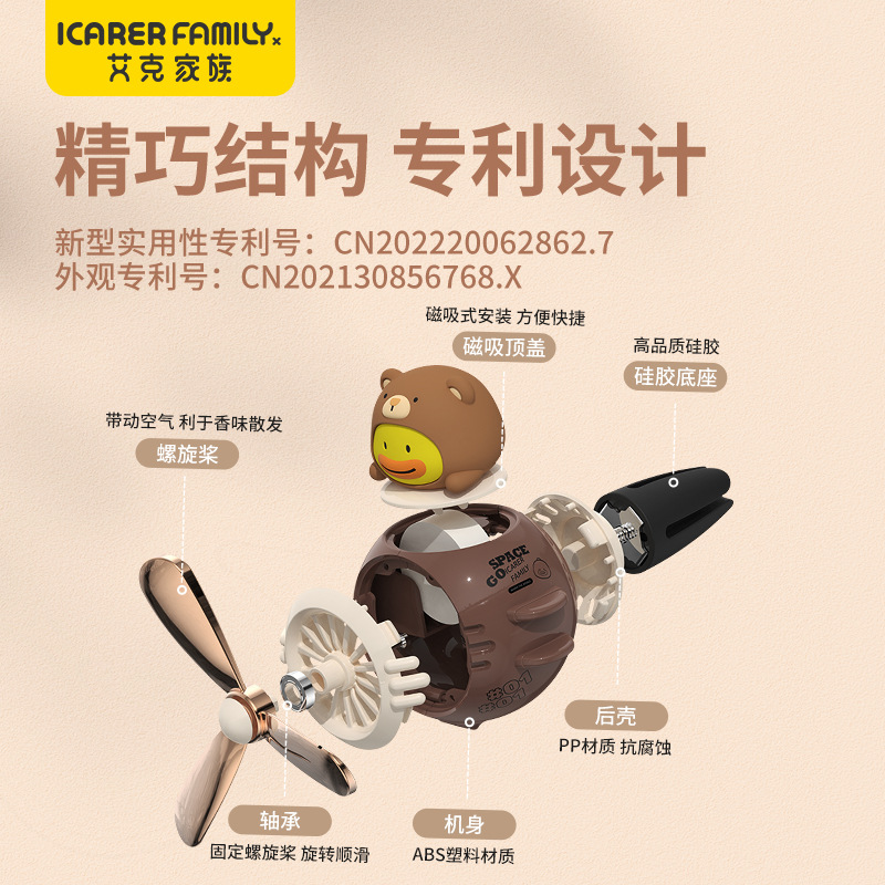 Car Accessories Air Vent Aromatherapy Car Gift Car Perfume Car Decoration Propeller Scent Ornament