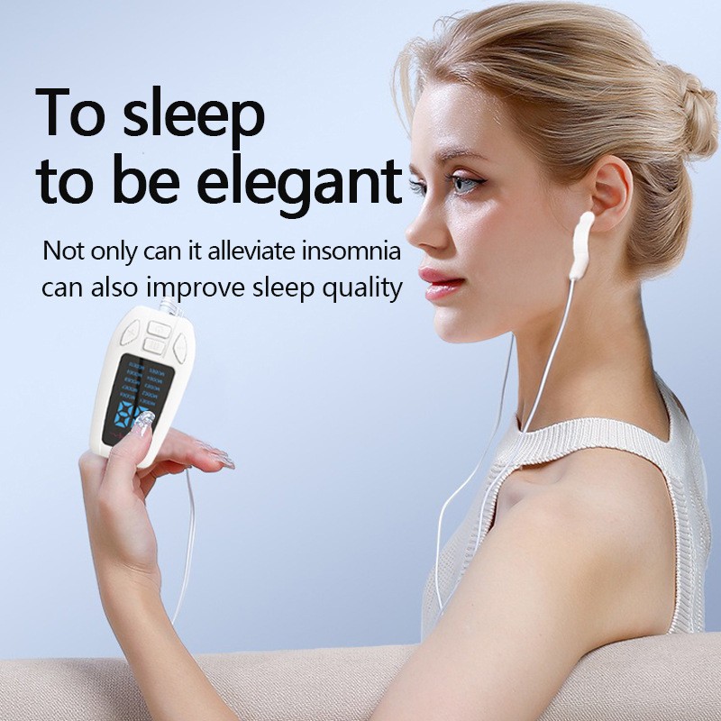 EMS microcurrent massager relieve fatigue ear clip sleep aid device sleep aid device meridian physiotherapy device