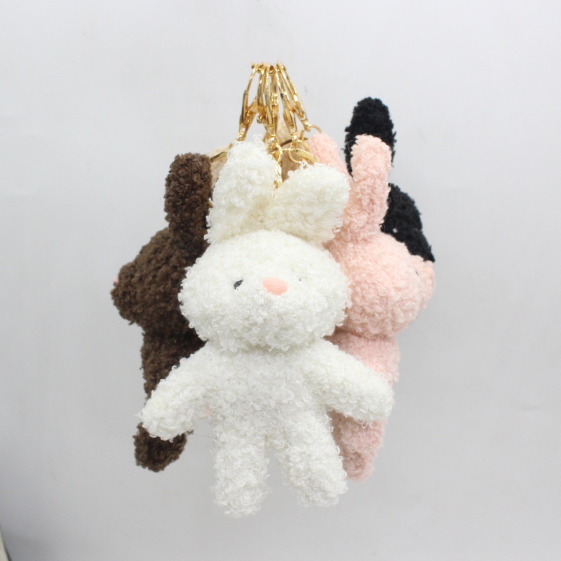 Cute Handmade Cartoon Plush Rabbit Children's Accessories Bag Charm Souvenir Doll
