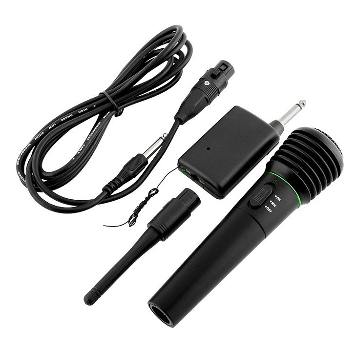 Handheld Wired/Wireless Dual-Use Microphone Pull Rod Audio Amplifier Computer Home K Song Microphone 6.5 Karaoke