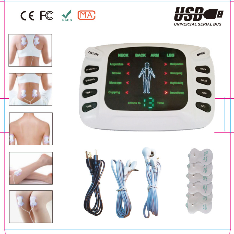 Multifunctional EMS foot massager home digital electrode pad mini pulse cervical physiotherapy patch