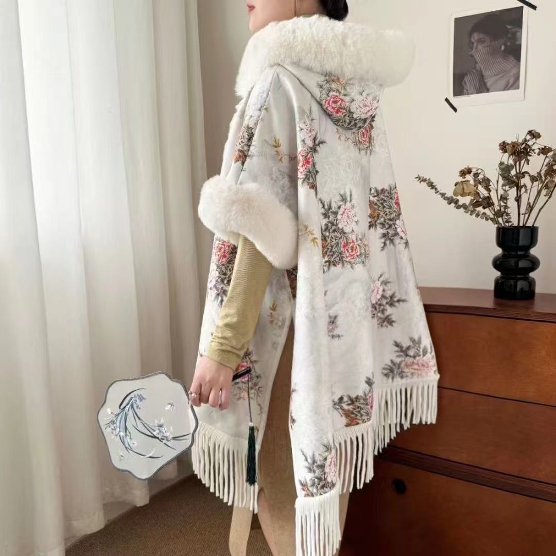 粉牡丹珍珠扣
