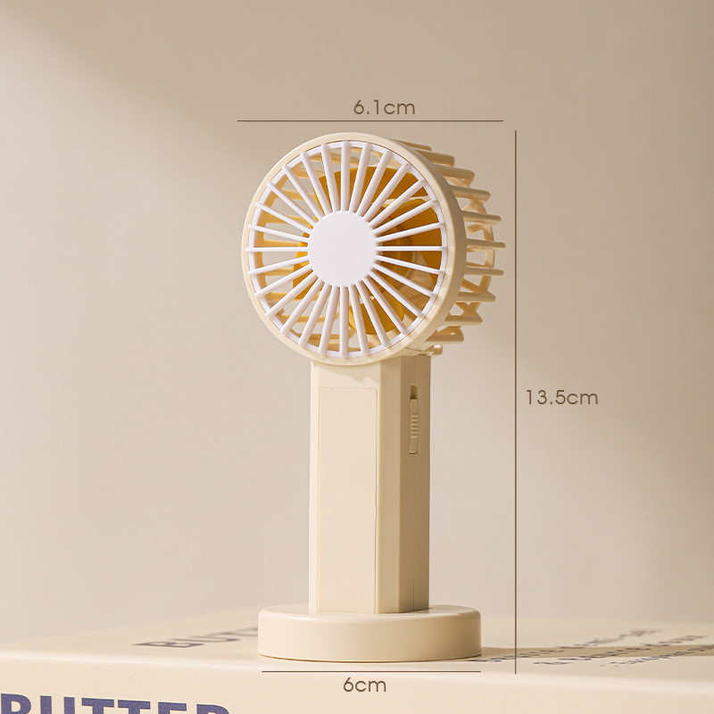 New Handheld High-speed Charging Fan USB Digital Display Mini Small Fan Portable Strong Wind Personal Fan