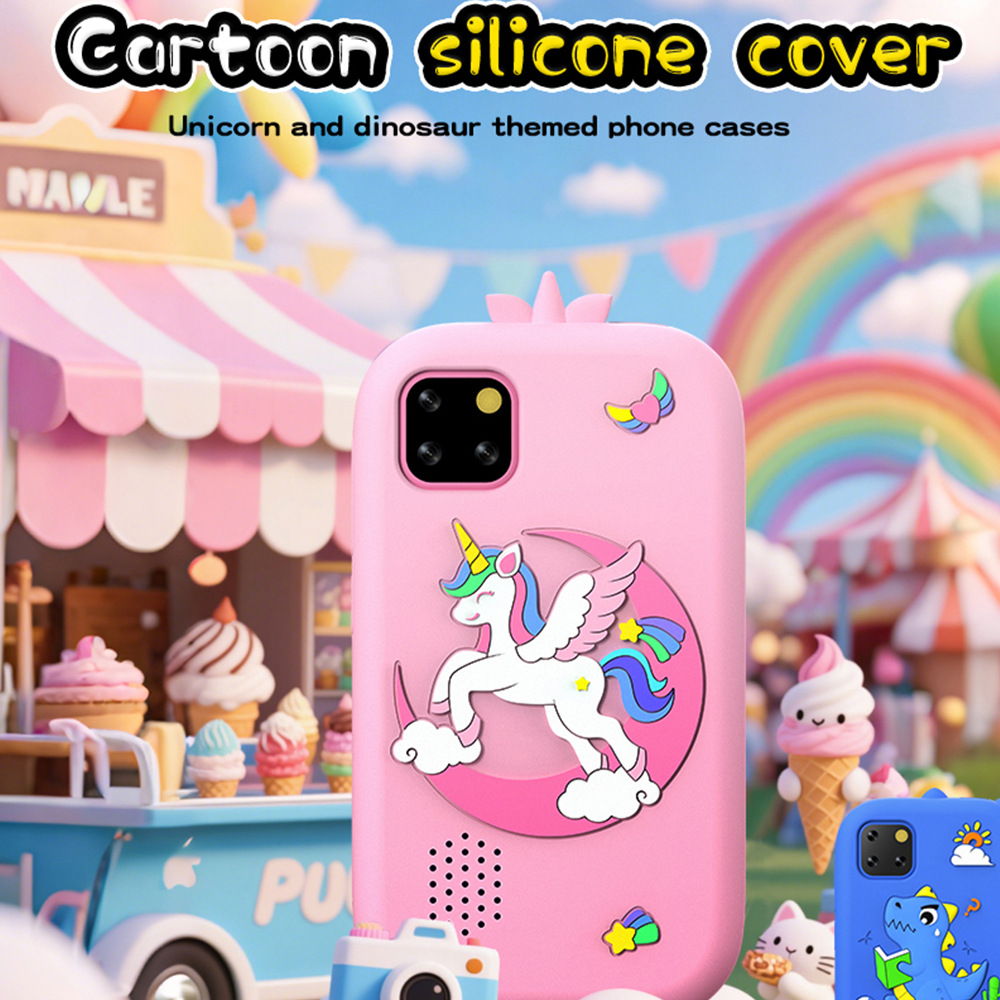 Zongxin W5 Children's MP3 Phone Video Recording Photo Entertainment Cartoon Unicorn Camera Fun Game Touch Large Screen