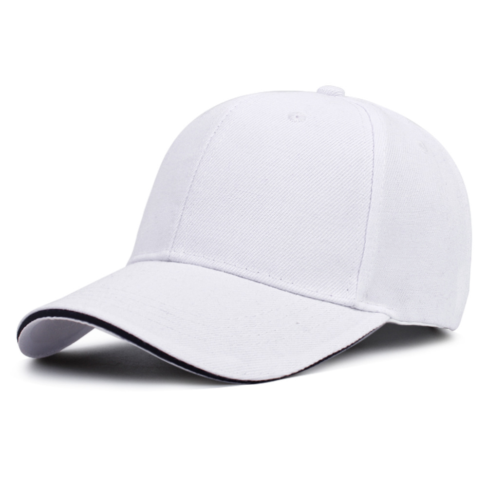 Hat Sandwich Lined Baseball Cap Solid Blank Visor Cap Work Hat Advertising Hat Heat Transfer Printing Cross