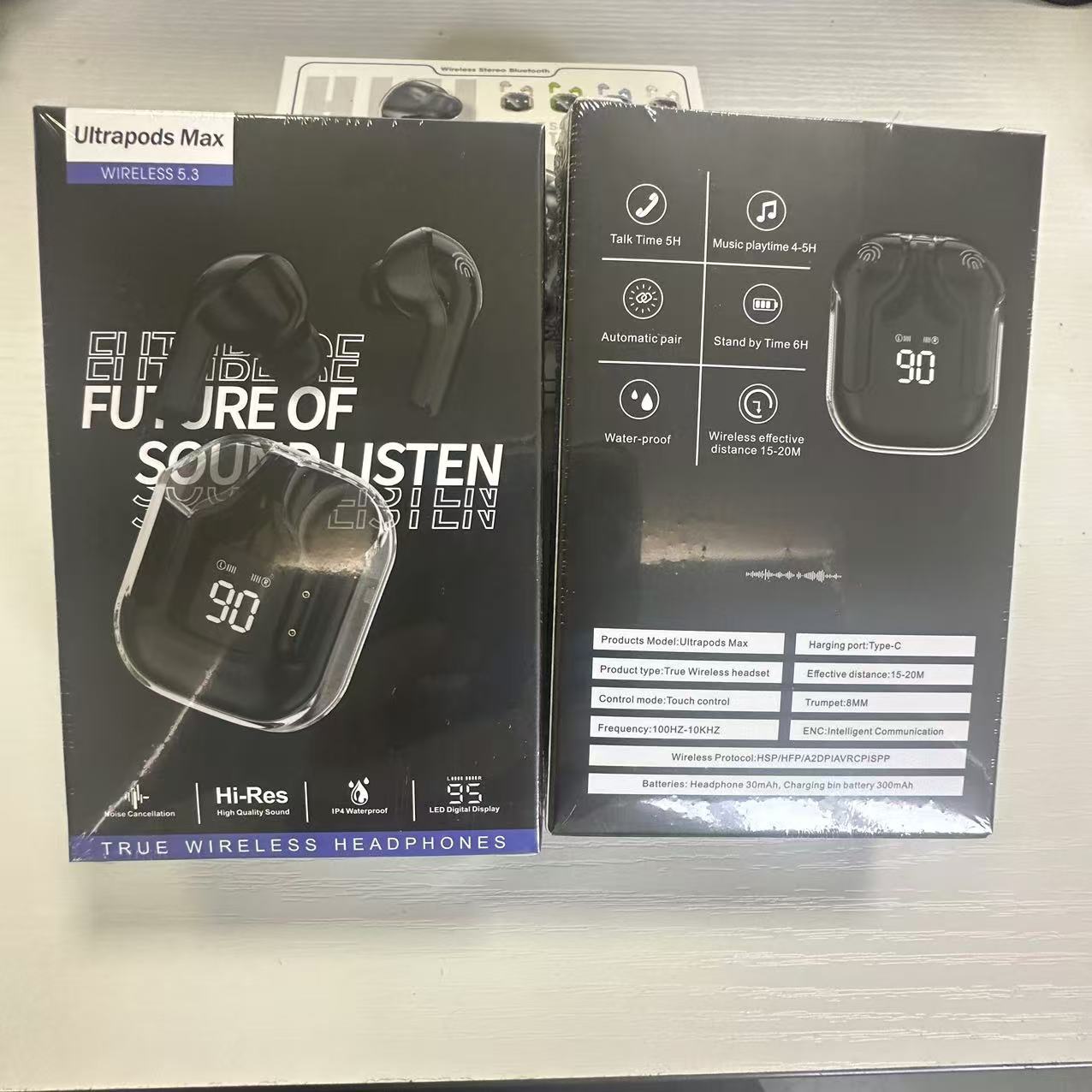 True Wireless New Bluetooth Earbuds In-ear Noise Reduction High Sound Quality Compatible with Apple Android All Gaming Digital Display