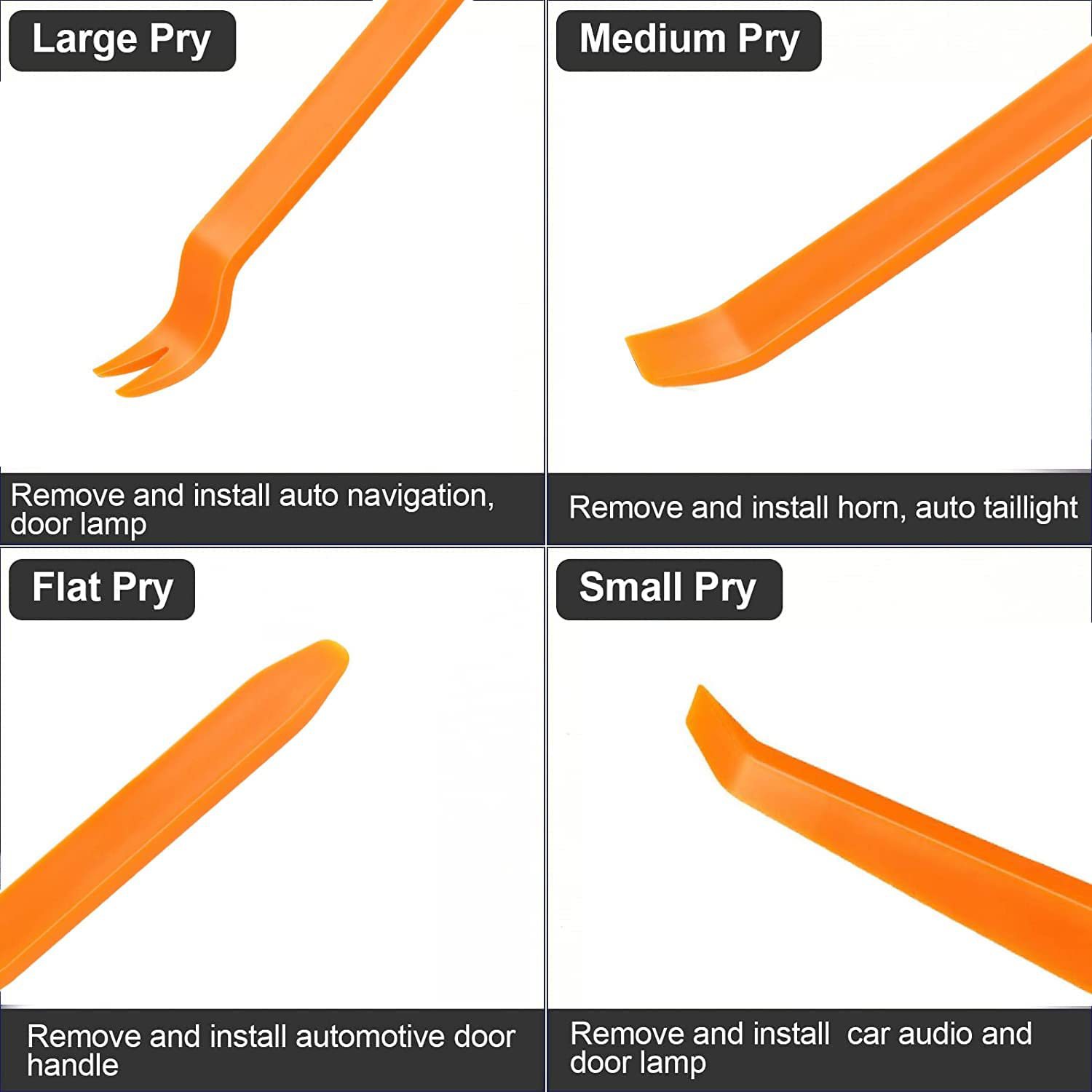 5/12/19/200-Piece Car Audio Modification Disassembly Pry Bar Screwdriver Tool Set
