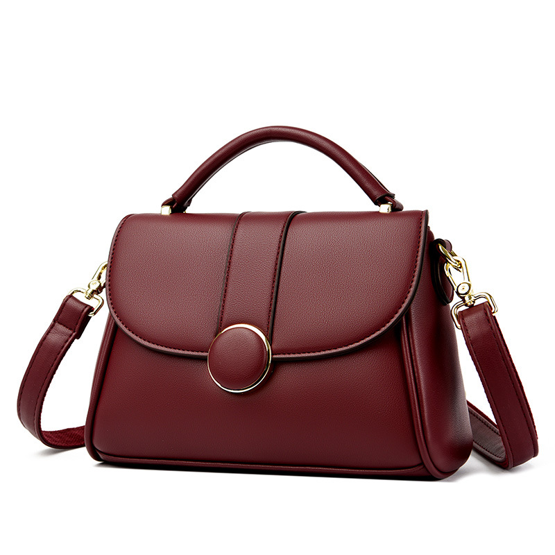 Department Store Handbag 2025 New Handbag Large Capacity Simple Soft Leather Shoulder Crossbody Bag