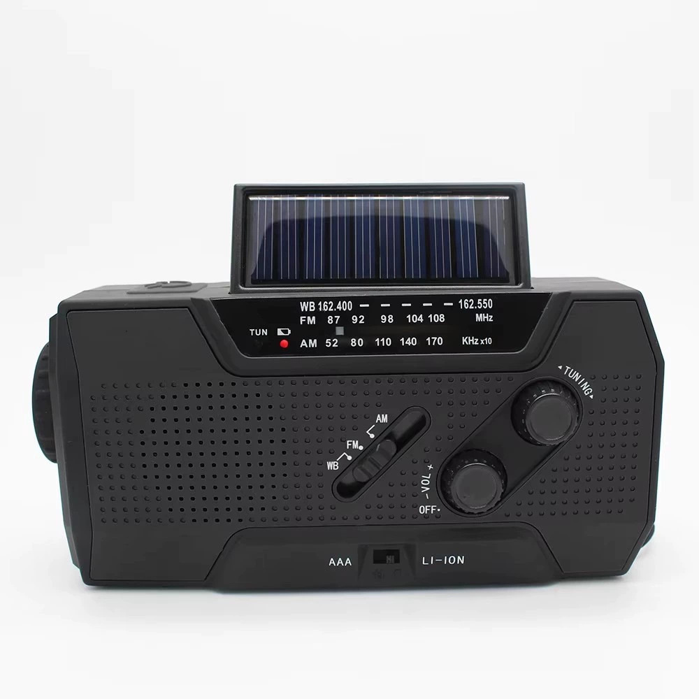 New disaster multifunctional emergency radio hand-crank power generation radio outdoor solar charging radio