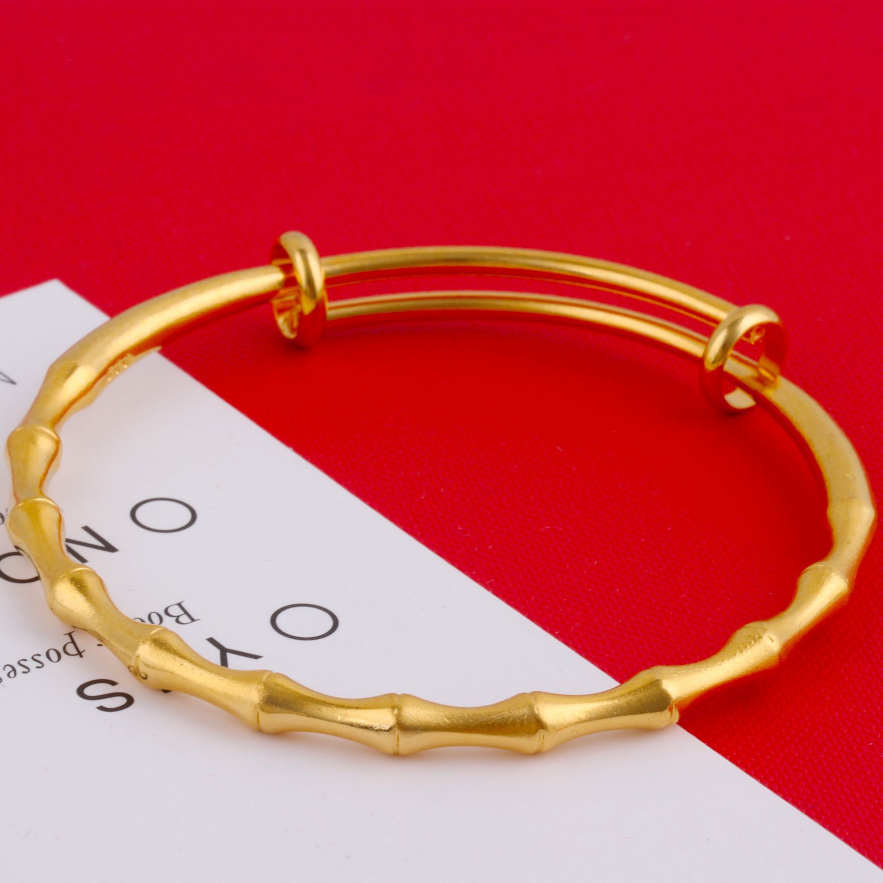 Inside and outside one color copper gold-plated ancient method sand gold bracelet imitation gold bracelet women open push-pull bangle gold shop