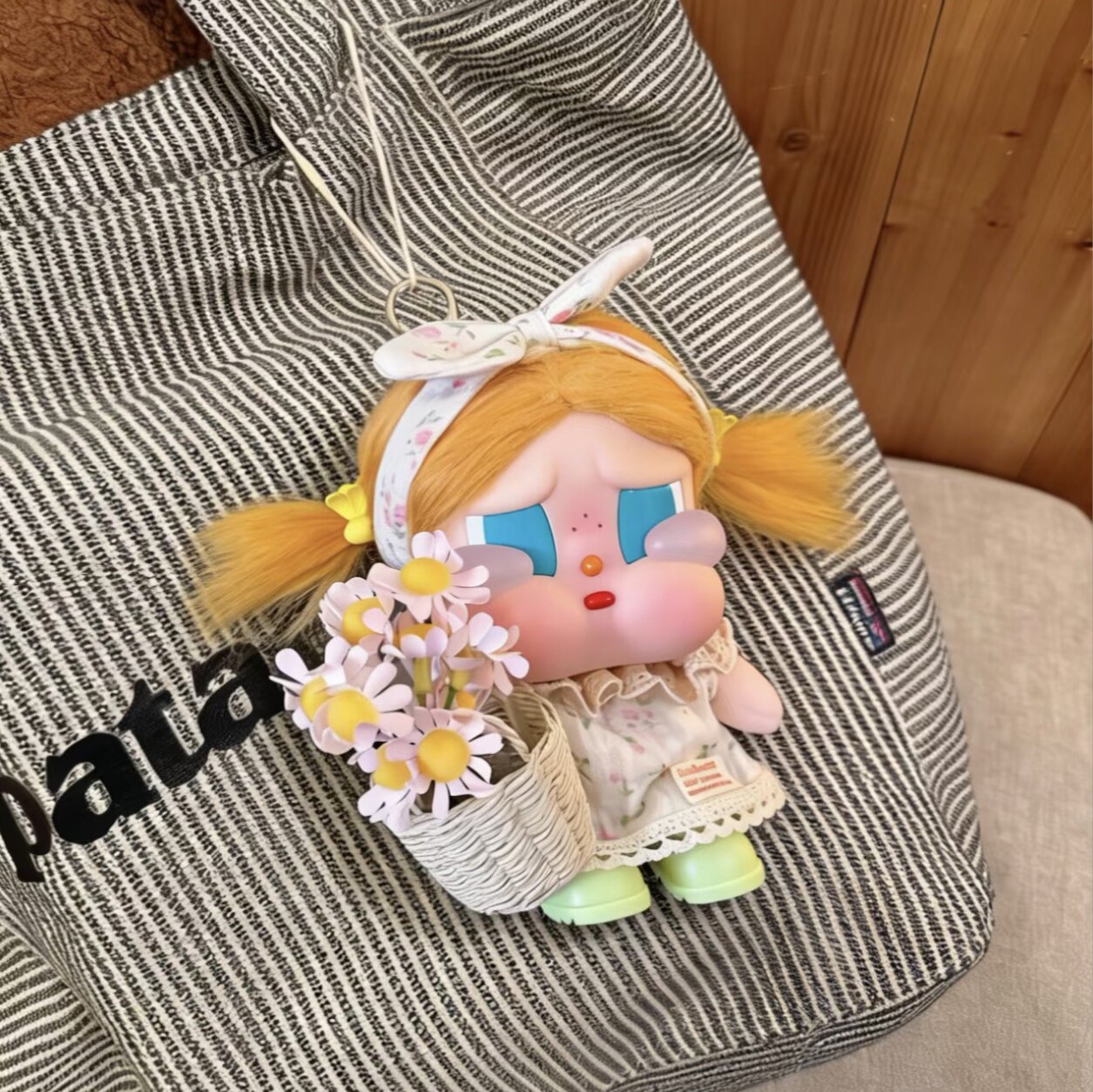 Only doll clothes] Suitable for Crybaby crying doll clothes Gulu Gulu clothing 15cm seaside vacation doll clothes cute