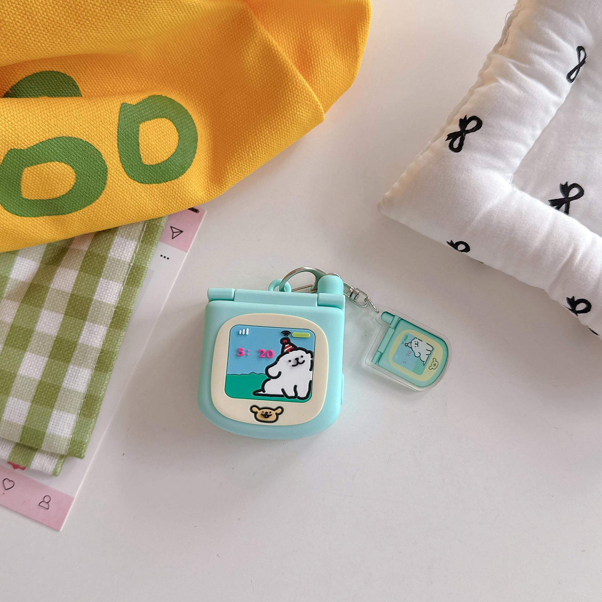 Flip phone cartoon compatible Apple watch Apple iwatch S11/10/9 protective case ultra silicone