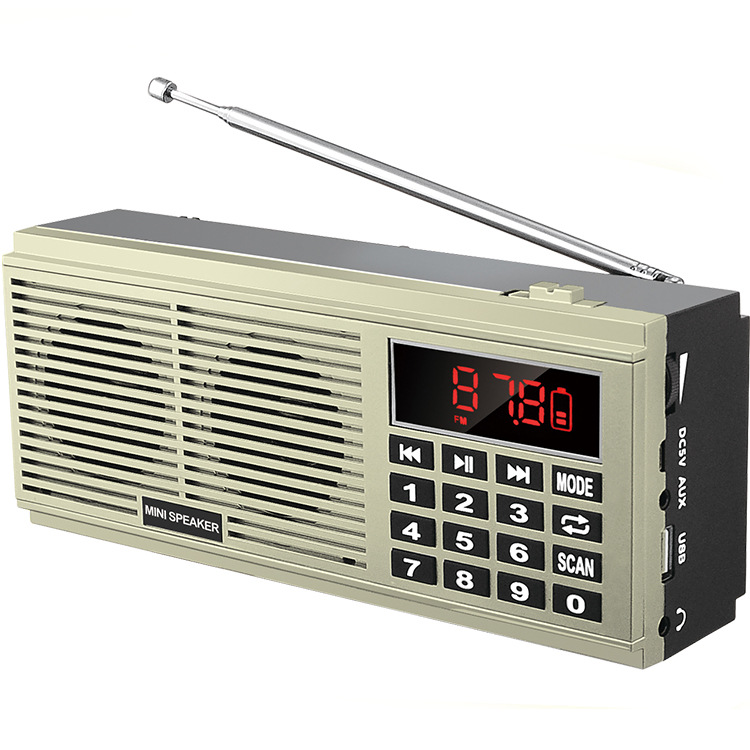 L-518 New Dual-Band Radio for Elderly Portable Card Insert MP3 FM/AM Dual Speaker