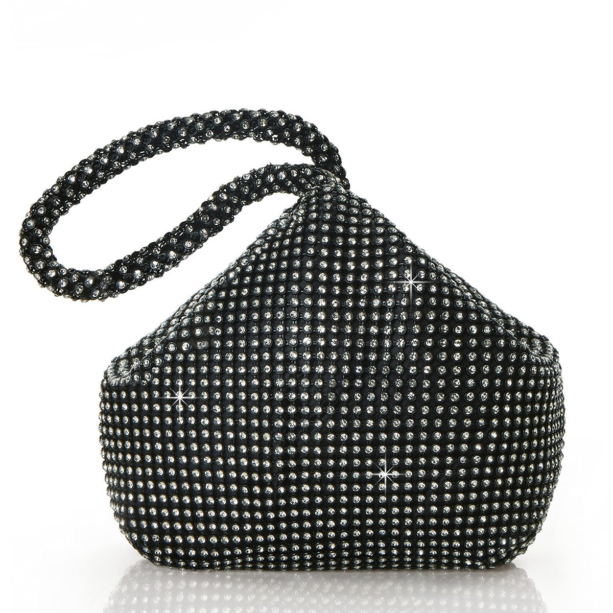 Large Mine Bag Evening Bag Pure Handmade Rhinestone Evening Bag Clutch Banquet Bag Women's Handbag Diamond Bag