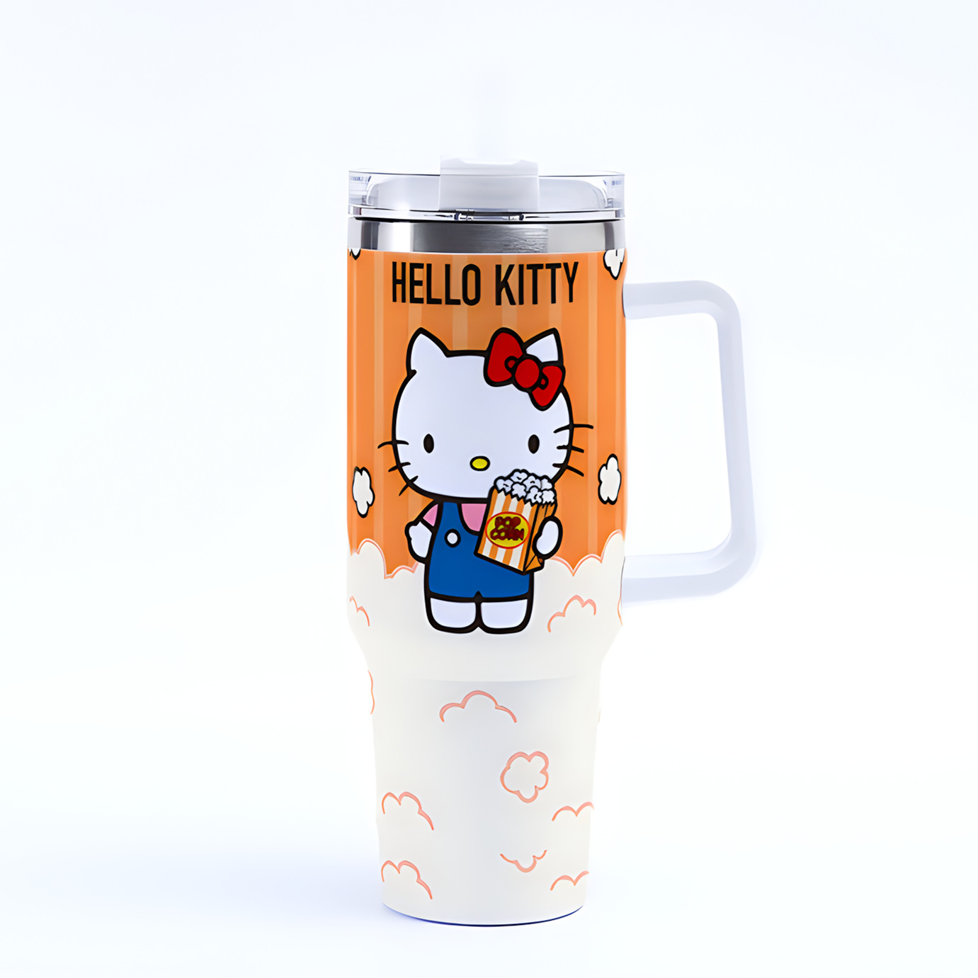 Hello Kitty Sanrio Kuromi cartoon ice霸 stainless steel thermal cup large capacity 40oz car cup