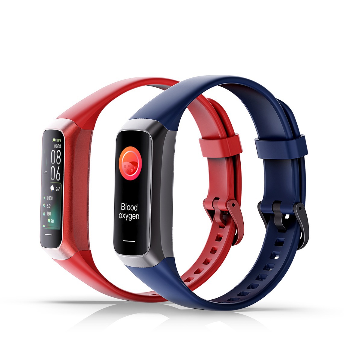 C60 Smart Bracelet 1.1AMoled Heart Rate Blood Oxygen Monitoring Multi-Sport Mode Gift Bracelet