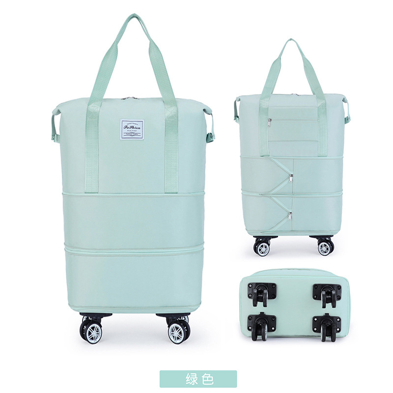 Travel bag women large capacity with universal wheel handheld pulley foldable waiting for delivery luggage storage bag short trip business trip moving
