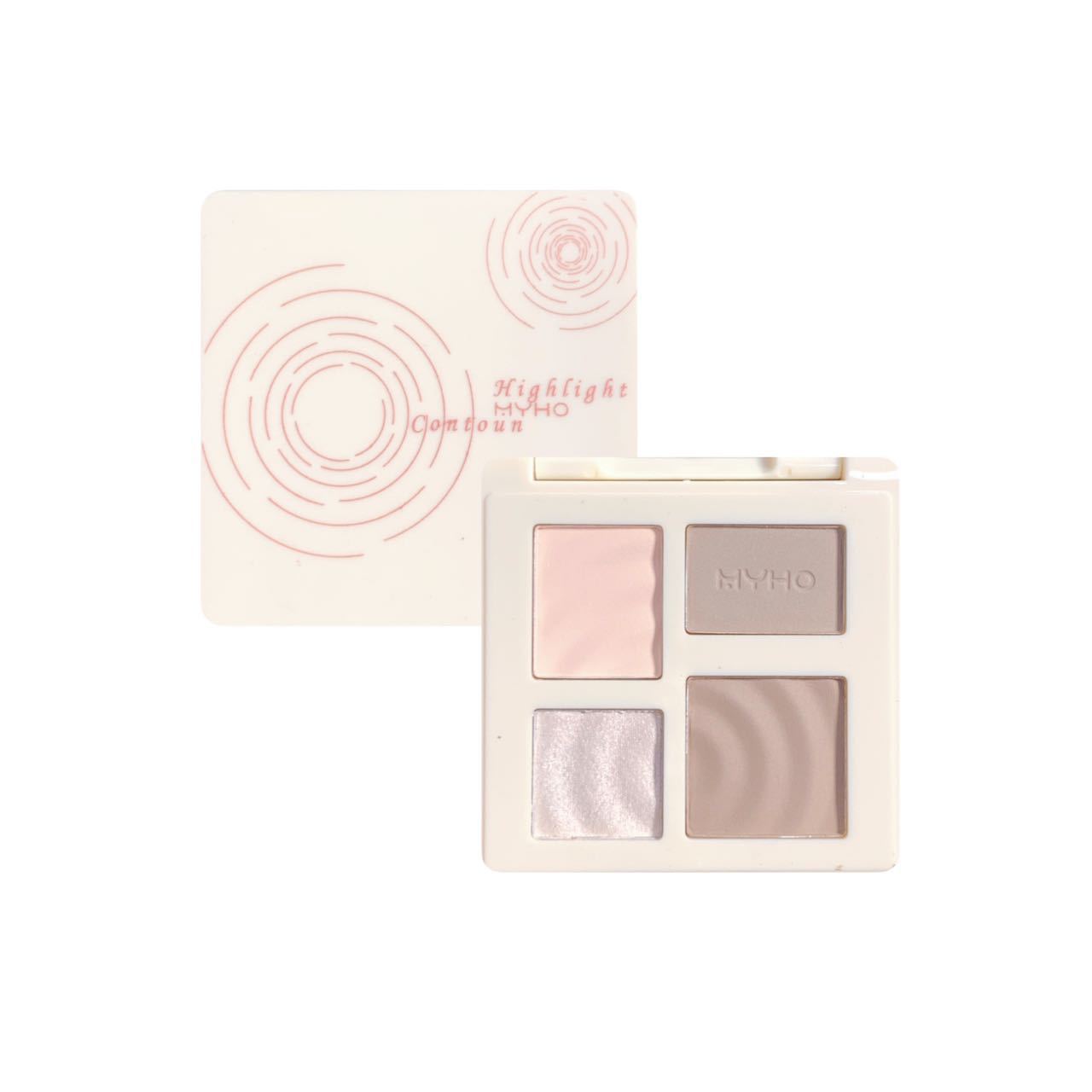 Four-Color Contouring Palette, Multi-Functional Highlighter and Shadow Combination All-In-One Palette, Matte Face Brightening, Comprehensive Facial Makeup Palette