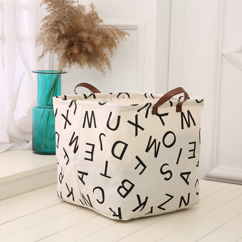 Dirty Clothes Storage Basket, Square Box, Foldable Toy Storage Basket, Home Storage Box, Fabric Quilt Storage Bag