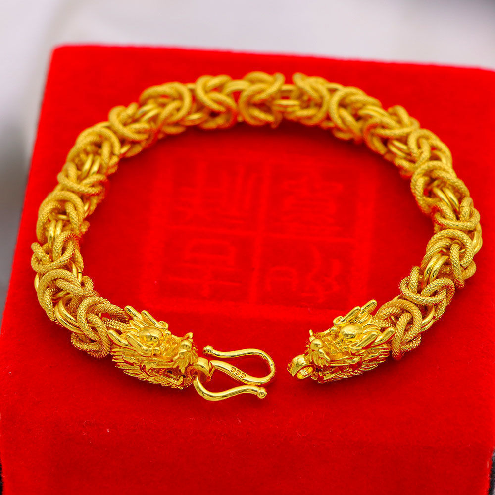 Vietnam sand gold bracelet men domineering boss chain gold-plated chain long luxury jewelry