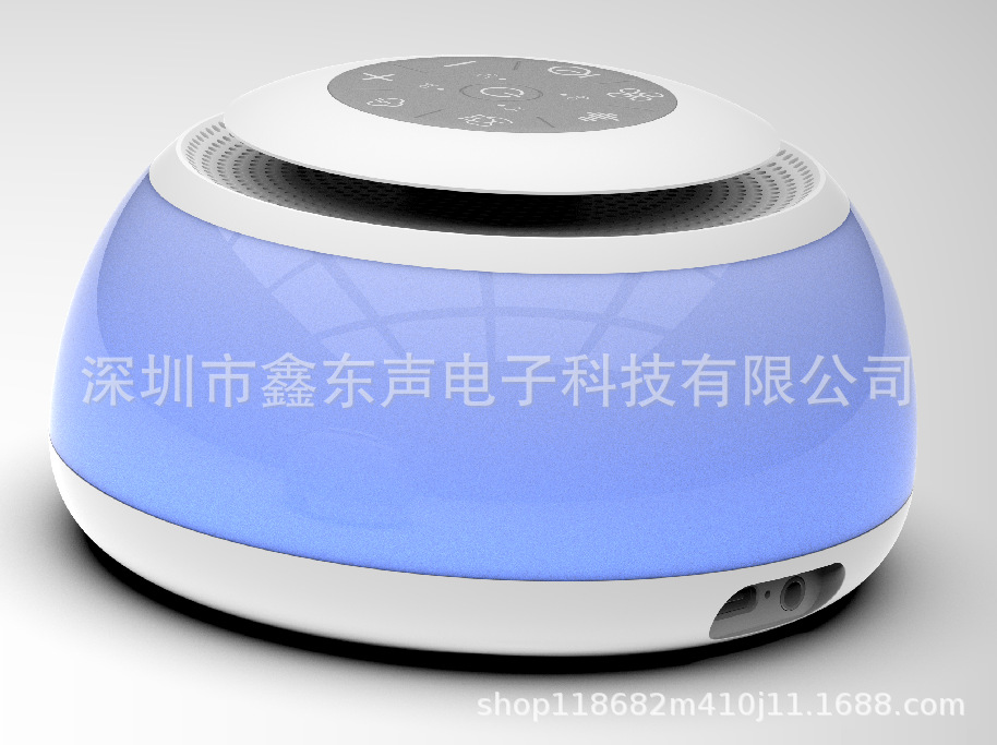New LED White Noise 26 Tracks Smart Timer Bedside Atmosphere Breathing Light Sleep Aid TPC Bluetooth Speaker Sleep