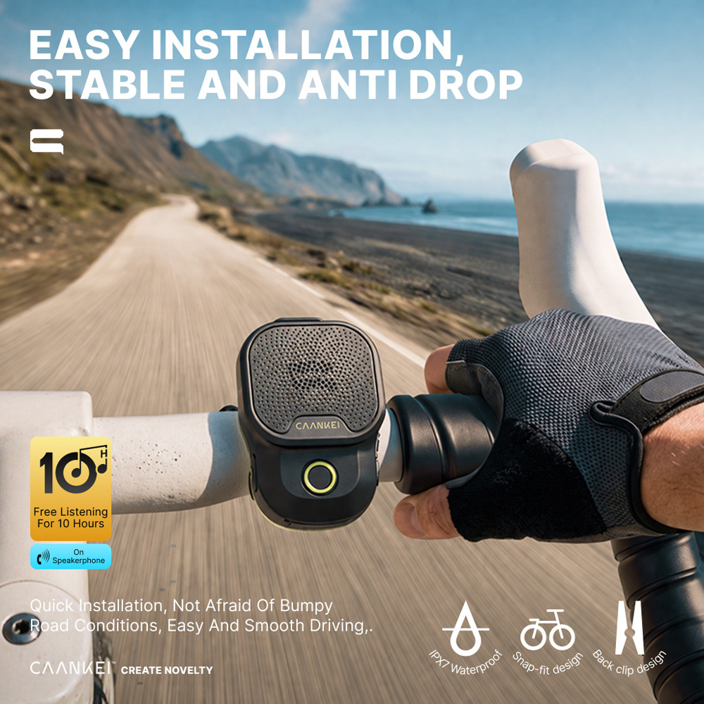 Outdoor portable Bluetooth small audio wireless mini wearable clip-on speaker outdoor cycling can be connected in series