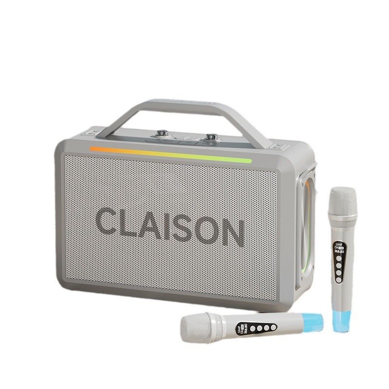 Square dance Bluetooth speaker outdoor high power microphone long battery life subwoofer loud volume portable mobile speaker