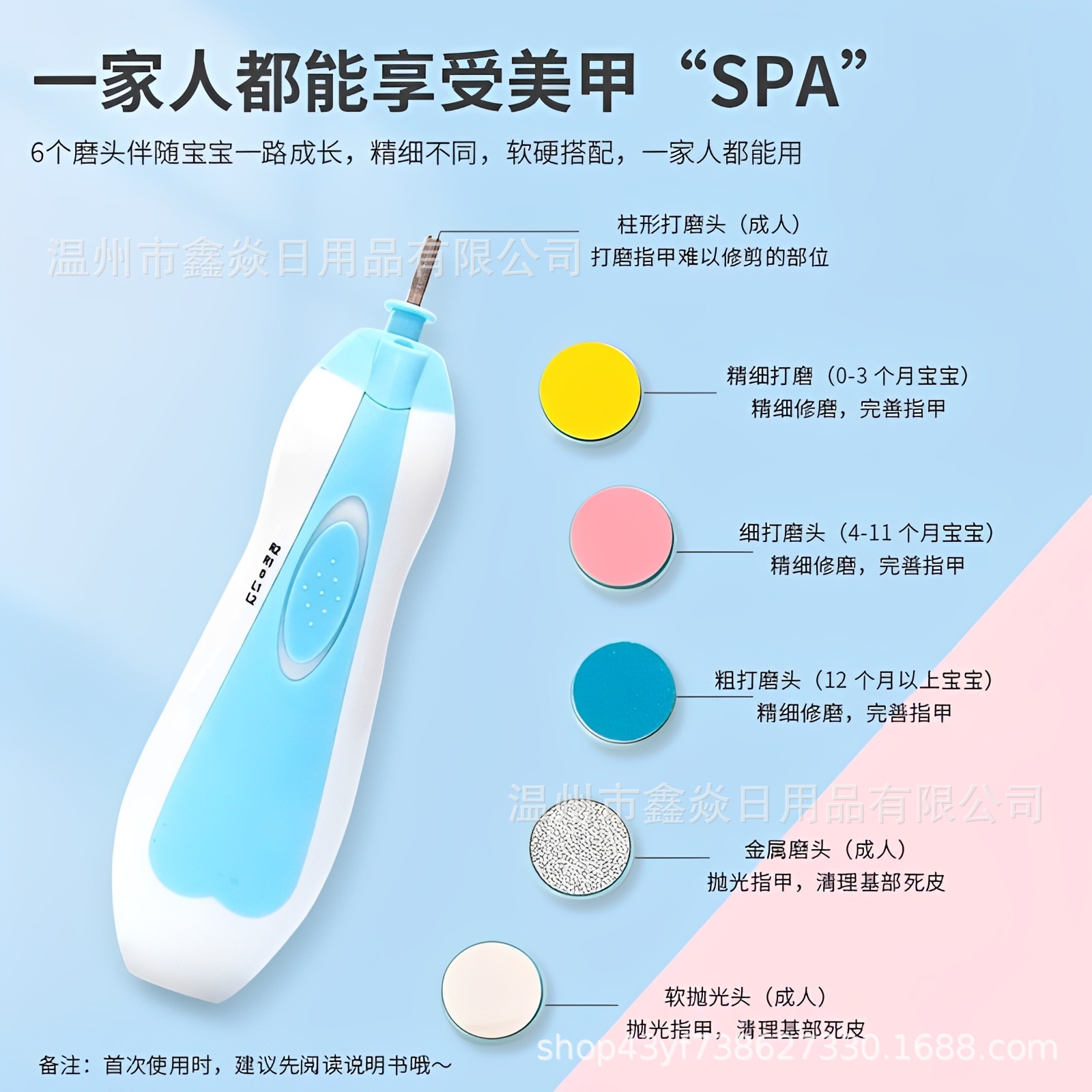 Baby Electric Nail Grinder Multifunctional Anti-Scratch Children Nail Clipper Baby Nail Trimming Tool Set