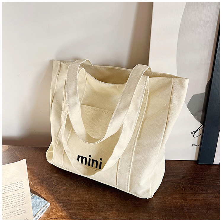 Canvas Bag Large Capacity Tote Bag 2026 New Bag Women Casual Single Shoulder Bag Commuter Handbag