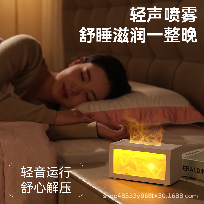 New Snow Mountain Aromatherapy Ornament Aromatherapy Gift Box Birthday Gift for Women Practical Night Light