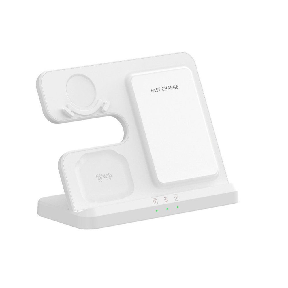 Cross-Border 3-in-1 Wireless Charger Multifunctional Stand Fast Charging Desktop for Samsung Phone Watch Earphones