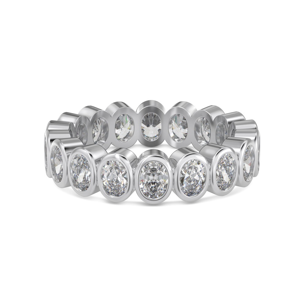 Small S925 sterling silver ring for women, love oval zircon row drill ring closed ring