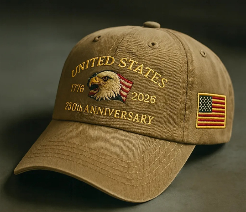 2025 New Embroidered Baseball Cap US250th Anniversary Logo US 250th Anniversary Memorial Hat Cap