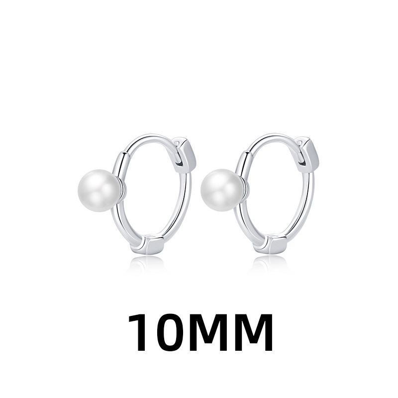 Pearl Ear Cuff Stacking Earring Hoop Circle Earring