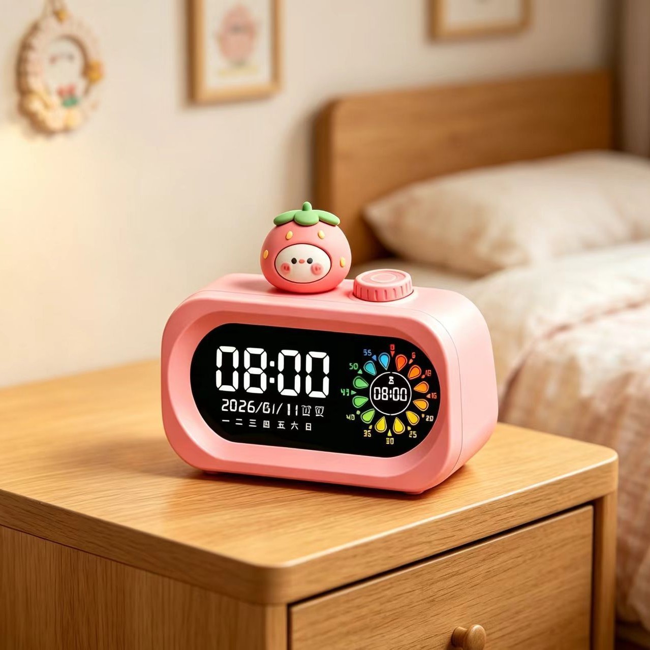 2026 New Smart Timer Alarm Clock Student Special Children Learning Wake Up Get Up Time Manager