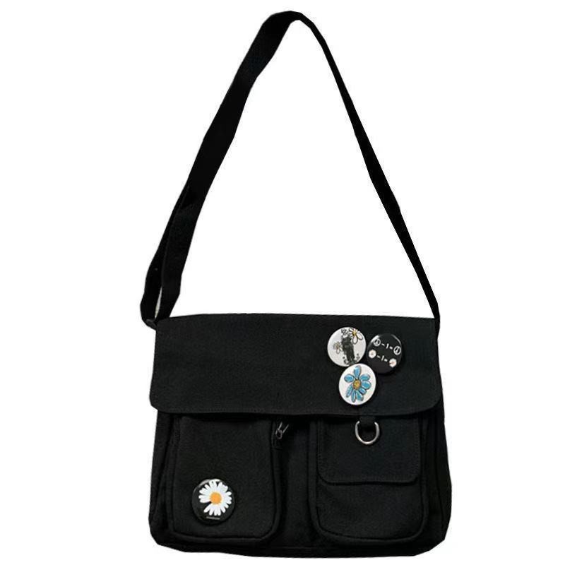2026 new canvas bag women bag crossbody bag small daisy cute single shoulder large capacity school bag