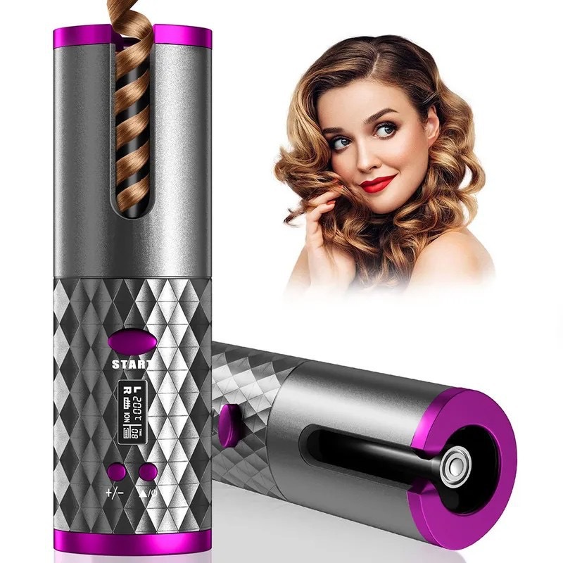 USB Curling Iron / Wireless Rechargeable Automatic Curling Iron Lazy Curling Gift