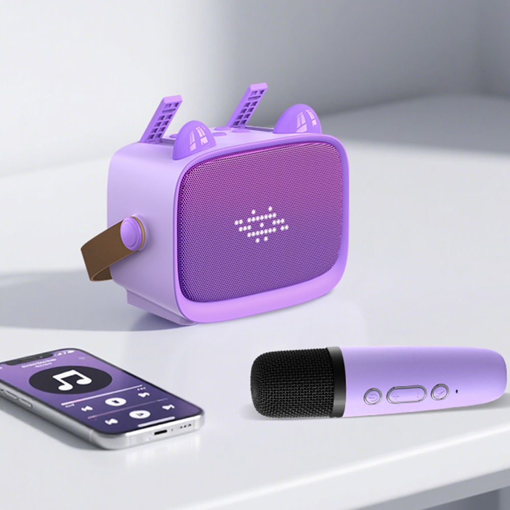 Zongxin T99 Bluetooth Wireless Singing Machine for Kids KTV Speaker Microphone All-in-One Early Education Toy