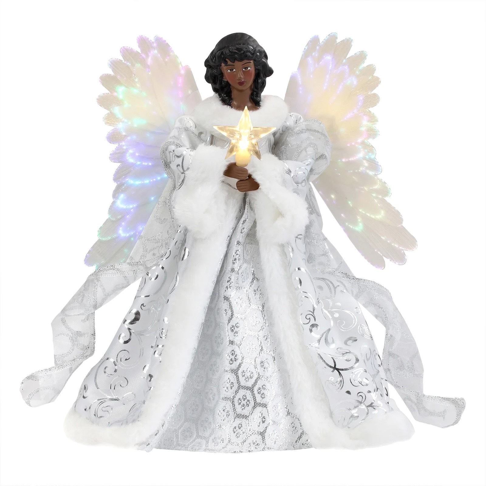 Angel Tree Topper Gold Angel Doll Tree Star Christmas Tree Top Decoration