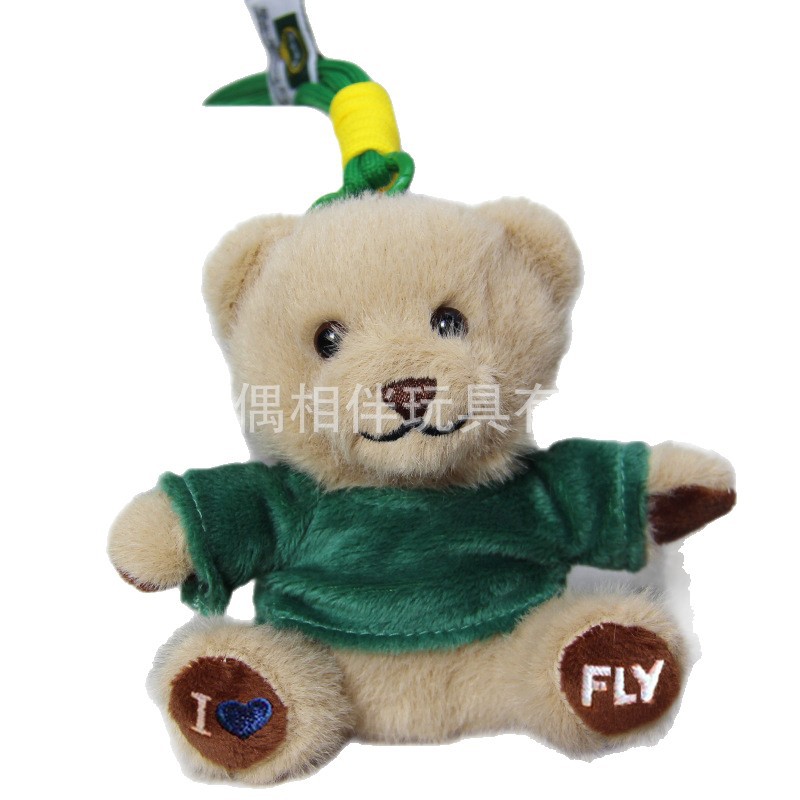Custom teddy bear keychain bear pendant backpack toy logo doll print name birthday graduation doll gift