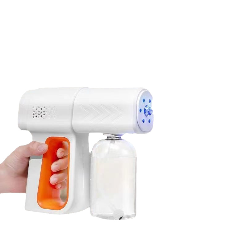 K6 disinfection spray gun alcohol electric blue light nano household handheld spray atomization disinfection