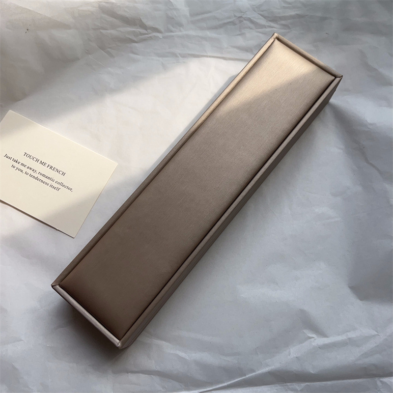 Exquisite acrylic rectangular square transparent film gift box necklace jewelry bow accessories