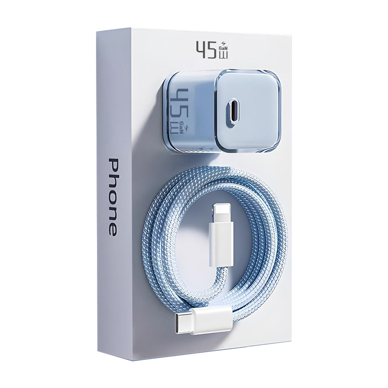 PD45W fast charger head for Apple 17 phone iPhone16ProMax charger 15-6 data cable set