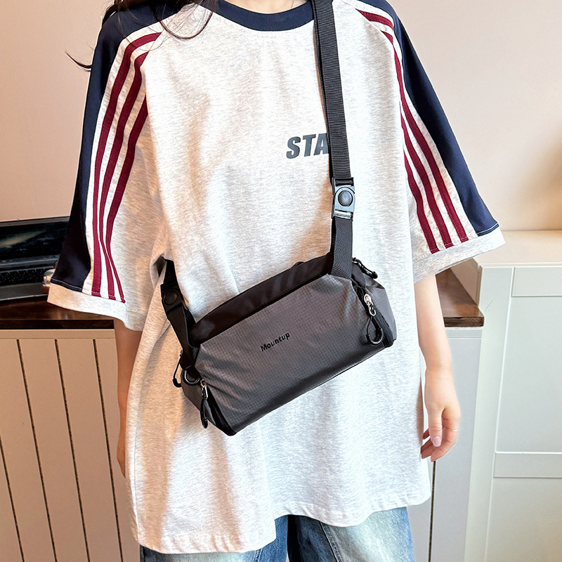 2026 New Casual Small Nylon Shoulder Bag Grid Crossbody Bag