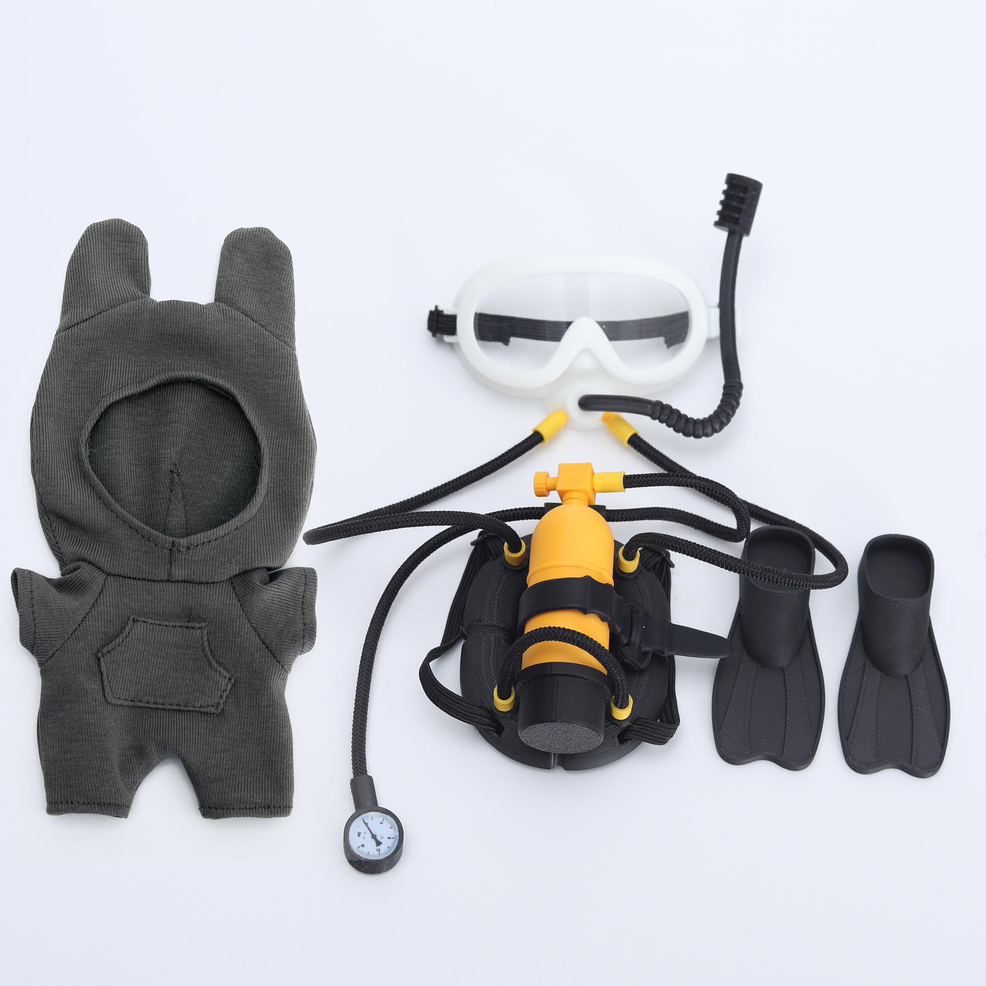 Suitable for Labubu labubu 17cm Doll Clothes Accessories Professional Diving Equipment Swimming Sports Scuba Set
