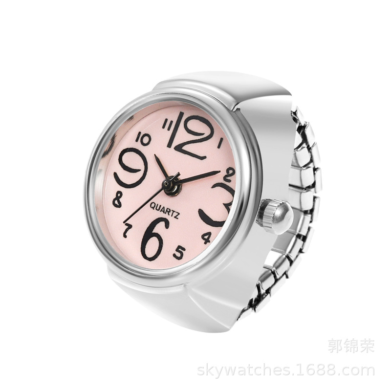 Domestic Movement Men's and Women's Finger Watch Couple Ring Watch Alloy Shell Direct Wholesale